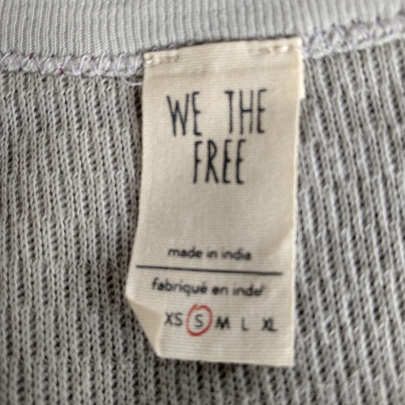 We the Free grey beaded t shirt S - Picture 4 of 5